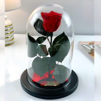 Роза в колбі з гравіюванням Lerosh - Classic 27 см