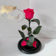 Raspberry Eternal Rose in Flask Lerosh - Classic 27 cm