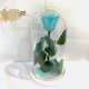 Turquoise Eternal Rose in Flask Lerosh - Classic 27 cm