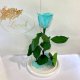 Turquoise Eternal Rose in Flask Lerosh - Classic 27 cm