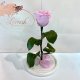 Lilac Eternal Rose in Flask Lerosh - Classic 27 cm