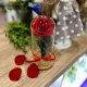 Natural Miniature Stabilized Rose in a Flask Lerosh - Mini 20 cm