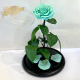 Turquoise Eternal Rose in Flask Lerosh - Lux 33 cm