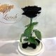Чорна троянда в колбі Lerosh - Premium 27 см