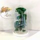 Green Eternal Rose in Flask Lerosh - Premium 27 cm