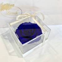 Dark blue Preserved Rosebud Gift Box Lerosh - Premium