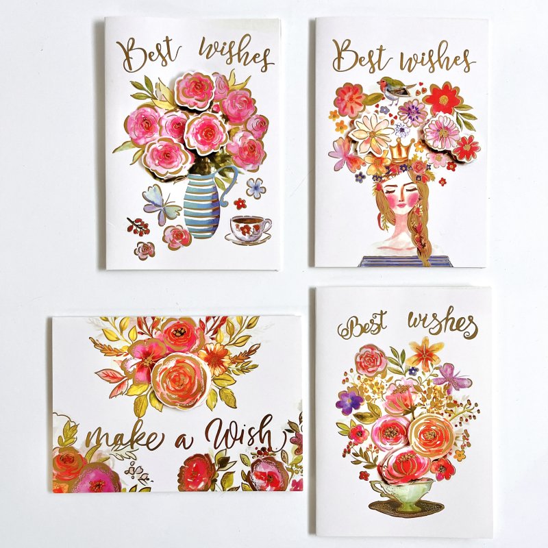 Red postcard + letter with your text